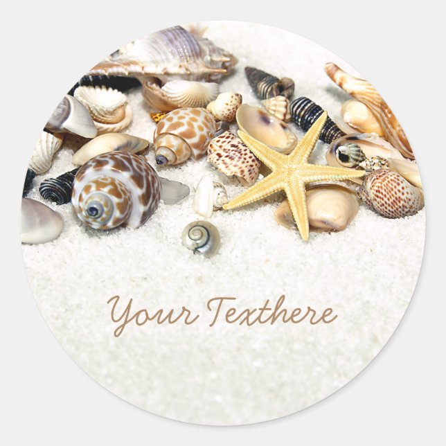 Seashells Custom Stickers (Vorderseite)