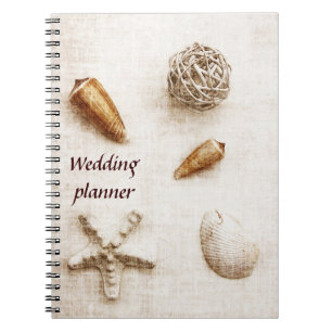 Seashells, die Planernotizbuch wedding sind Notizblock
