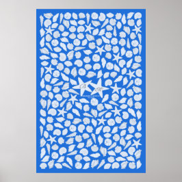 Seashells Gast Book Poster - 250 Spaces