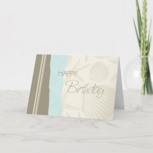 Seashells Happy Birthday Card Karte
