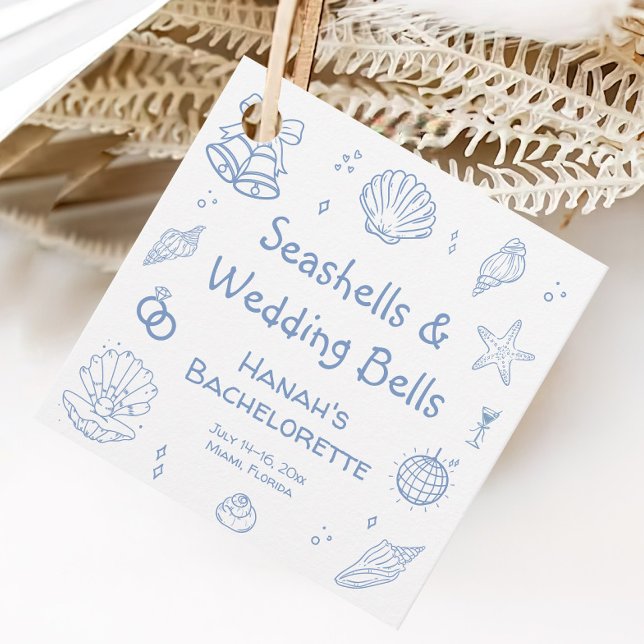 Seashells Junggeselinnen-Abschied Geschenkanhänger (Von Creator hochgeladen)