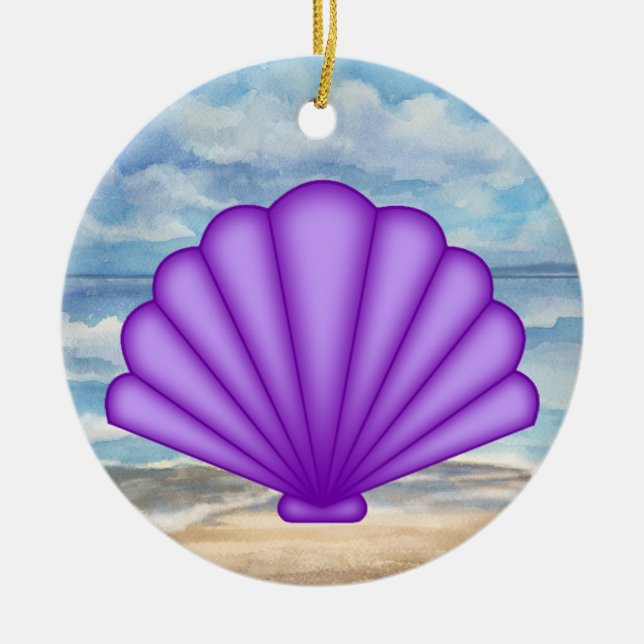 Seashells Keramik Ornament (Vorne)