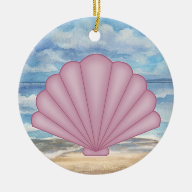 Seashells Keramik Ornament (Vorne)