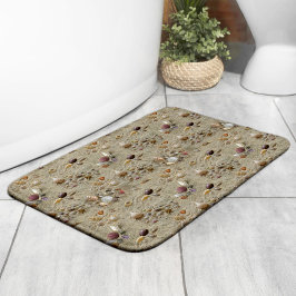 Seashells Nestled in Beach Sand Badematte