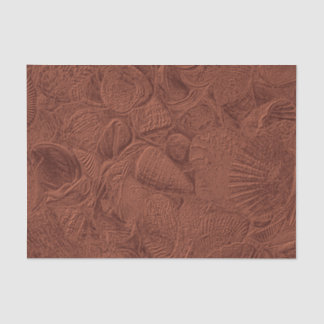Seashells Ocean Beach Terracotta Earth Tone Seidenpapier