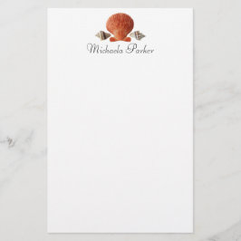 Seashells Personalisiert Letterhead Stationery Briefpapier