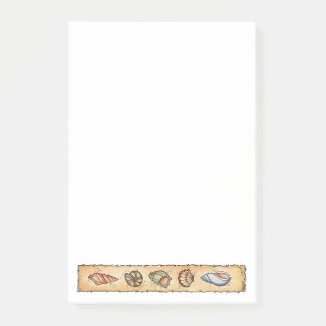 Seashells Post-it Klebezettel (Vorderseite)