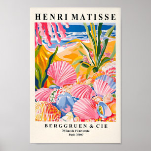 Seashells Poster, Stranddekoration, Coastal Art Pr Poster