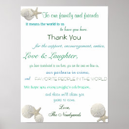 Seashells, Schönheits-Hochzeitsempfang, vielen Dan Poster