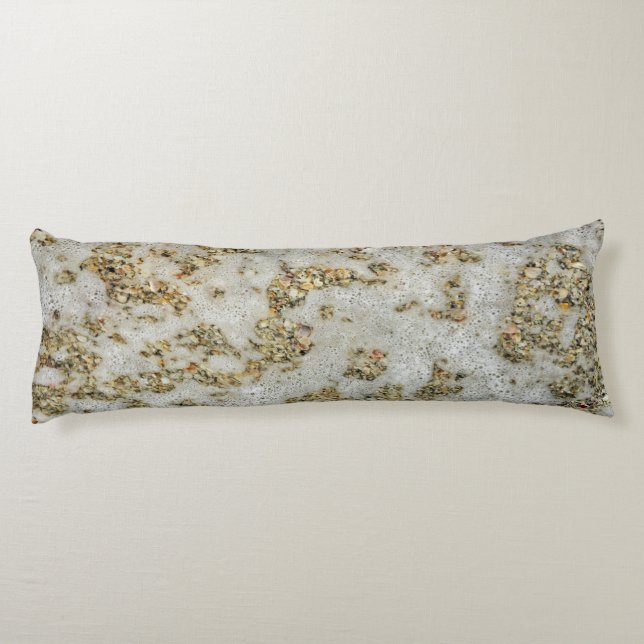 Seashells Sea Foam Seitenschläferkissen (Rückseite)