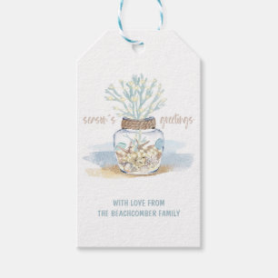 Seashells & Sea Glass   Weihnachten an der Koralle Geschenkanhänger