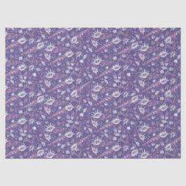 Seashells Sea Muschel Nautic Pattern Violet Lila Seidenpapier