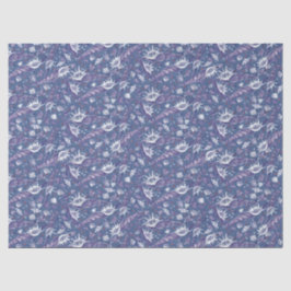 Seashells Sea Muschel Nautic Pattern Violet Lila Seidenpapier