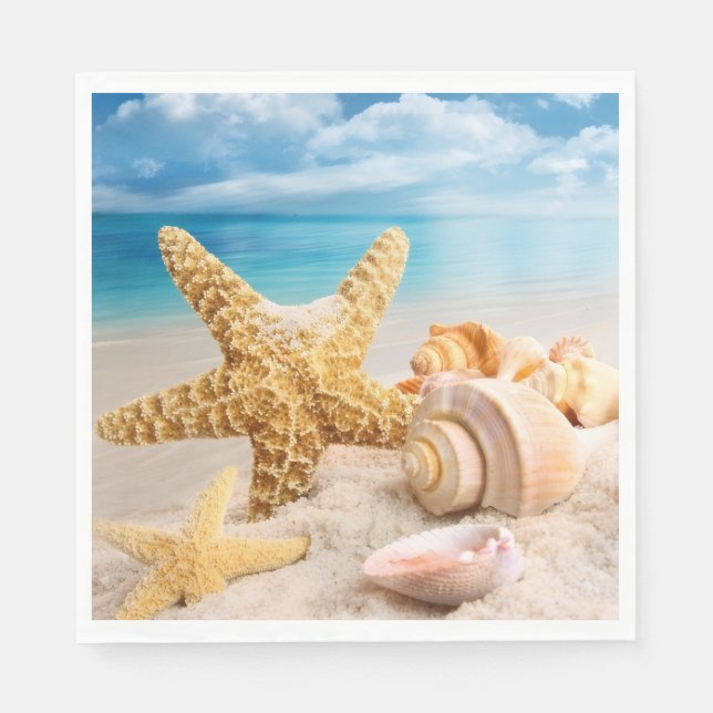 Seashells Serviette (Vorderseite)