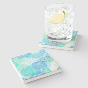 Seashells Stone Untersetzer