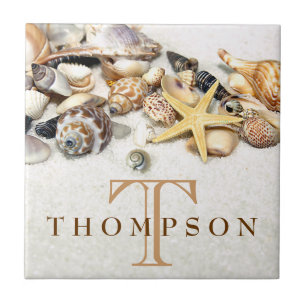 Seashells Tile Personalisiert Fliese