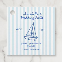 Seashells & Wedding Bells Bachelorette Geschenkanhänger
