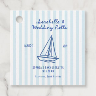 Seashells & Wedding Bells Bachelorette Geschenkanhänger