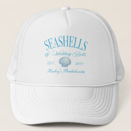 Seashells Wedding Bells Bachelorette Truckerkappe