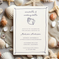 Seashells Wedding Bells Nautical Brautparty