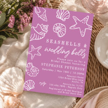Seashells & Wedding Bells Soft Mauve Bridal Shower
