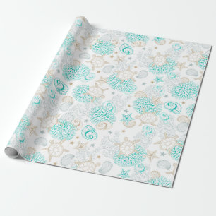Seashells Wrapping Paper Geschenkpapier