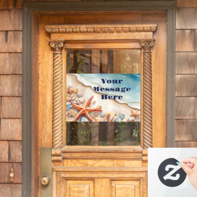 Seashore Bliss Beach Party Fensteraufkleber (Haustür)