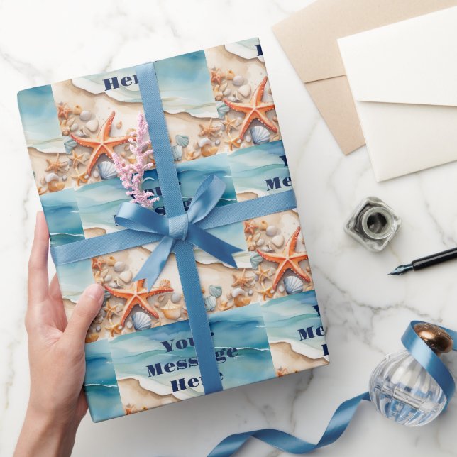 Seashore Bliss Beach Party Geschenkpapier (Schenken)