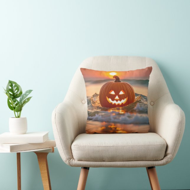 Seashore Halloween Jack-o-Lantern Kissen (Stuhl )
