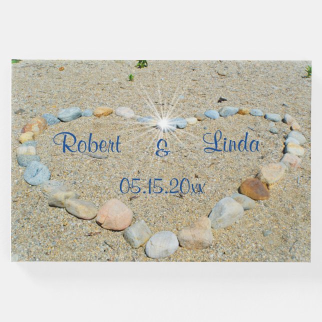 Seashore Heart Gästebuch (Vorderseite)