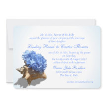 Seashore Hydrangea Blue Wedding