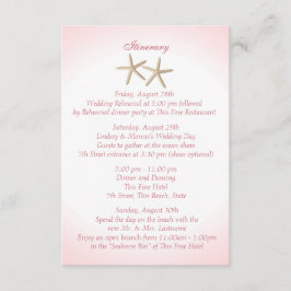 Seashore Pink Hydrangea Hochzeitsreise Einladung