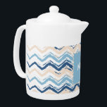 Seashore Scribble ZigZag<br><div class="desc">Hell und freundlich 2013 in diesem Seashore Scribble ZigZag Zickzack Design - speziell für die Trendy 2013 Farbtöne - dunkelblau, zeitgenössisch und monaco blau</div>