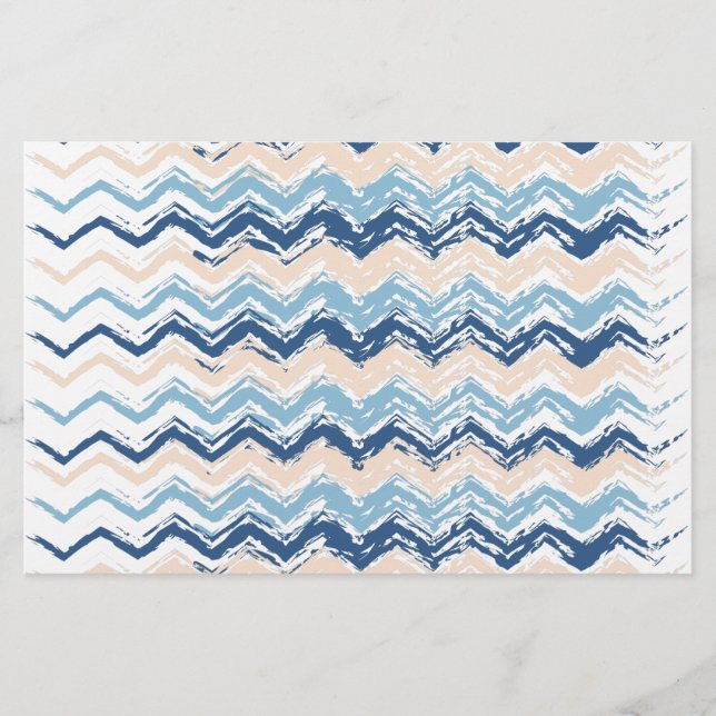 Seashore Scribble ZigZag Briefpapier (Vorderseite)