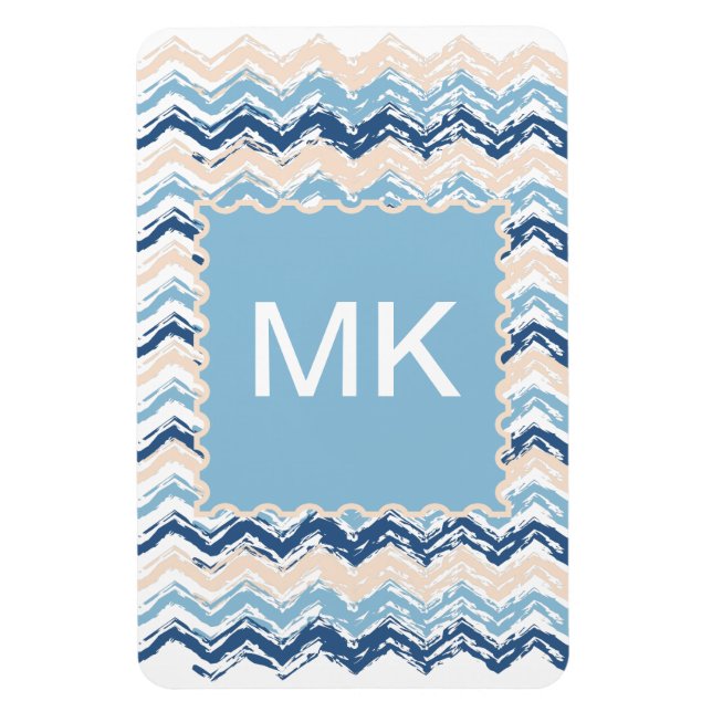 Seashore Scribble ZigZag Magnet (Vertikal)