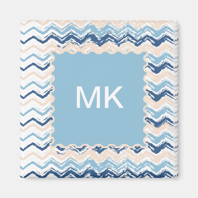 Seashore Scribble ZigZag Magnet (Vorne)