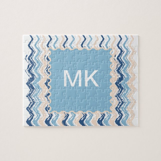 Seashore Scribble ZigZag Puzzle (Horizontal)