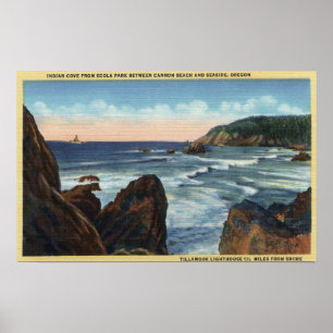 Seaside & Cannon Beach, Oregon Poster
