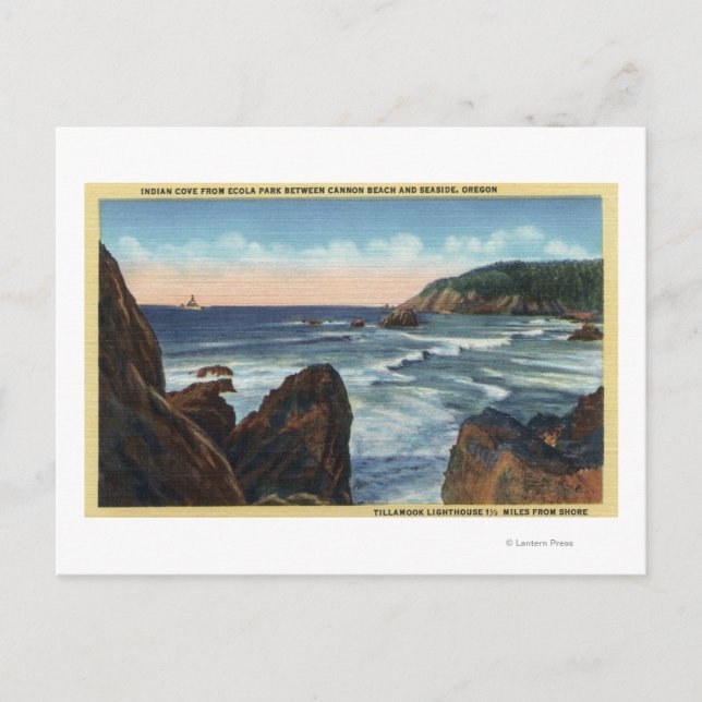 Seaside & Cannon Beach, Oregon Postkarte (Vorderseite)