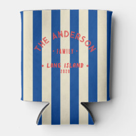 Seaside Clean Royal Striping & Familienname Dosenkühler