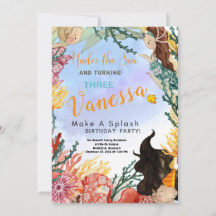 Seaside Different Birthday Invitation Card Einladung