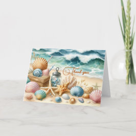 Seaside falten Dankeschön Card Dankeskarte