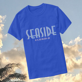 Seaside Florida Deko Typografy Design T-Shirt