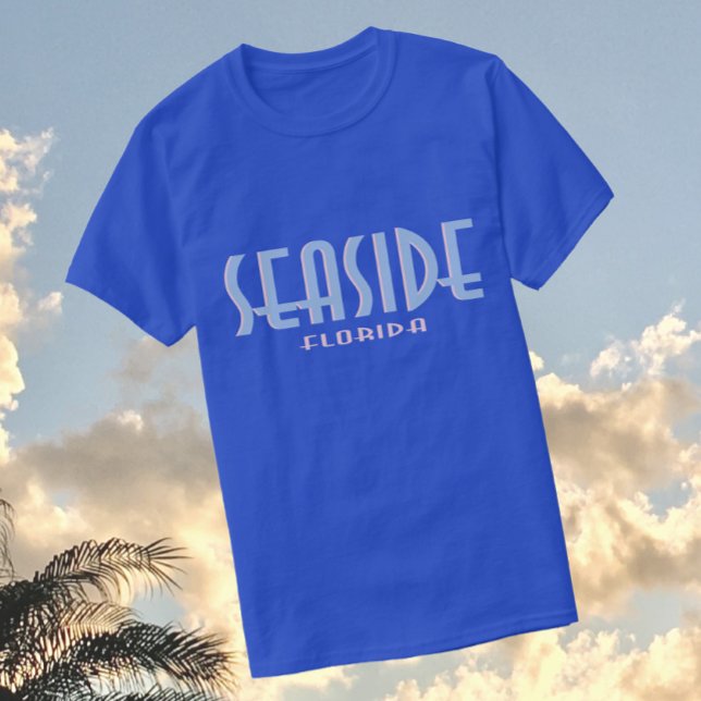Seaside Florida Deko Typografy Design T-Shirt (Von Creator hochgeladen)
