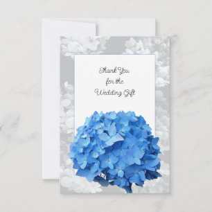 Seaside Garden Blue Hydrangea Flat Vielen Dank Dankeskarte