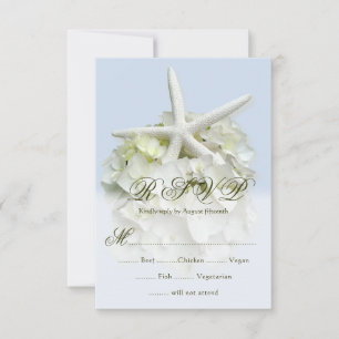 Seaside Garden Wedding 5 Wahlmenüs UAWG RSVP Karte