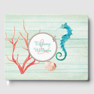Seaside Hütte Chic Wedding Guest Book Gästebuch