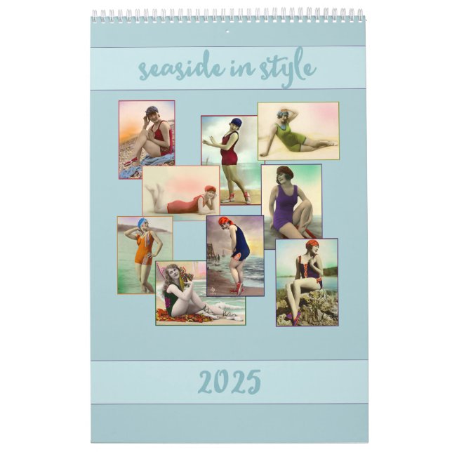 Seaside in Style Vintage Portraitkarten Kalender (Titelbild)