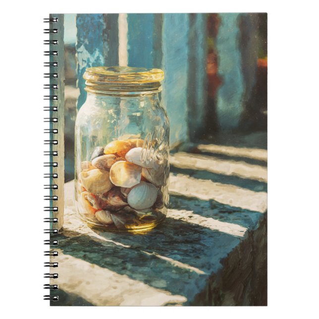 Seaside Memory Jar Notebook Notizblock (Vorderseite)