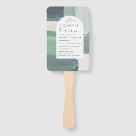 Seaside Ocean Glass | Hochzeitsprogramm Fächer